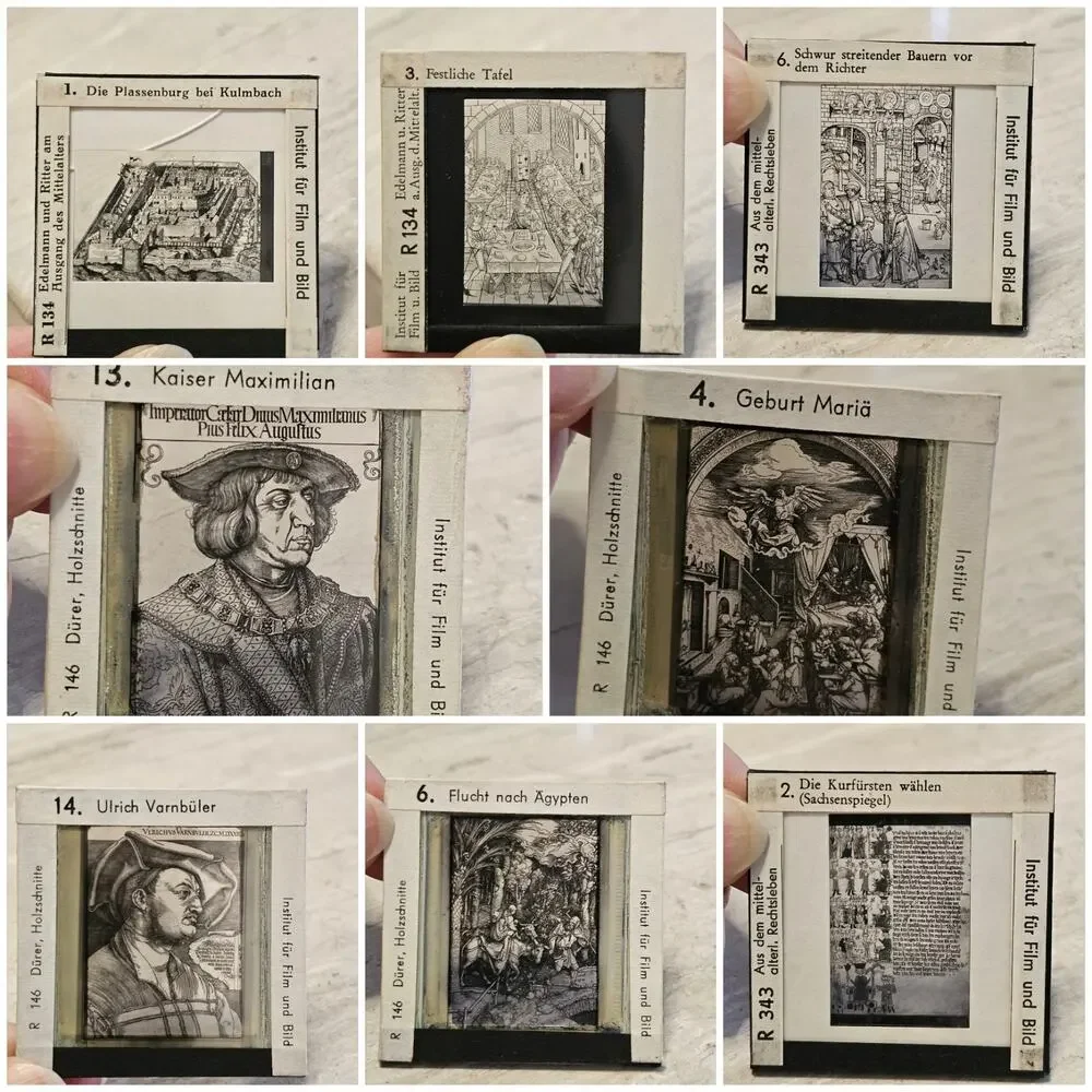 Vintage German Lantern Slides - Dr. Franz Stoedtner-Medieval Art & History FWU